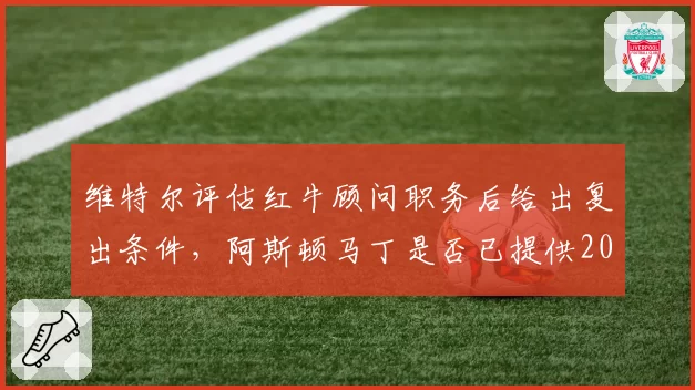 维特尔评估红牛顾问职务后给出复出条件，阿斯顿马丁是否已提供2027年测试车手席位作为跳板？